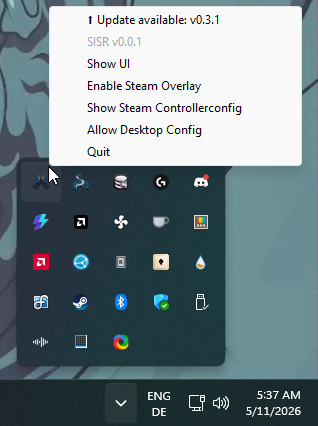 SISR System Tray Icon
